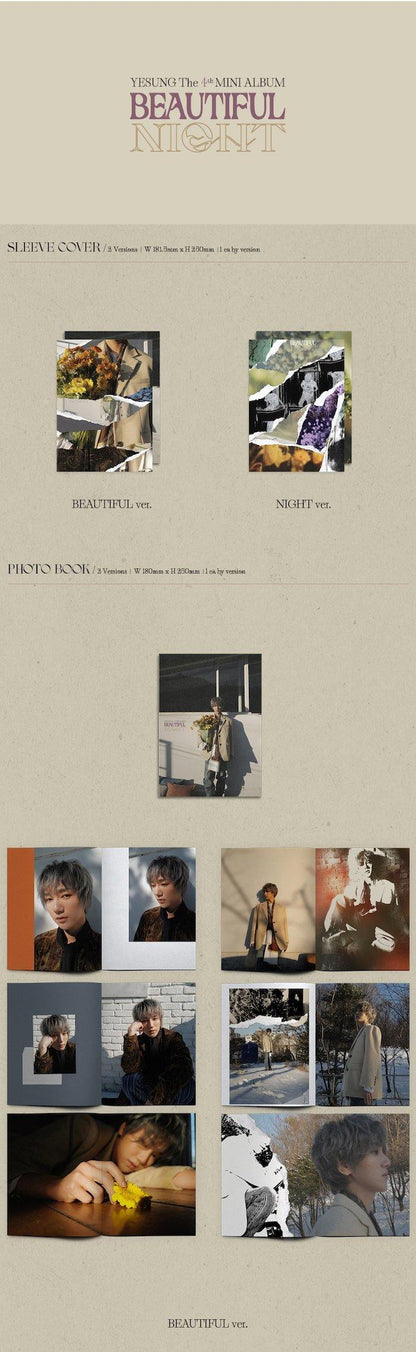 YESUNG - 4TH MINI ALBUM - Beautiful Night (Photobook Version) - J-Store Online