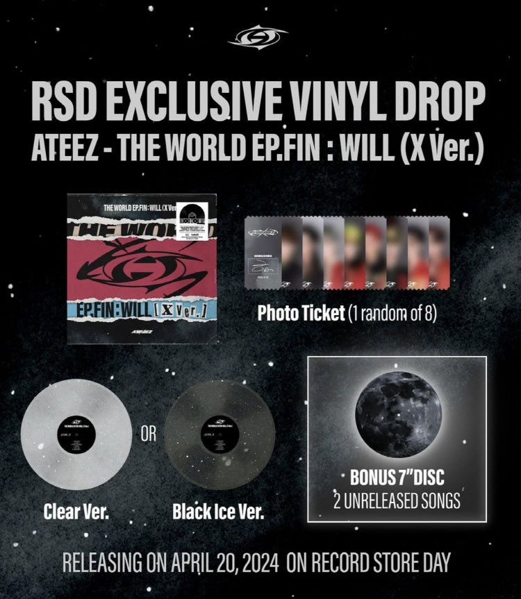 J-store Online Ateez vinyl THE WORLD EP FIN WILL