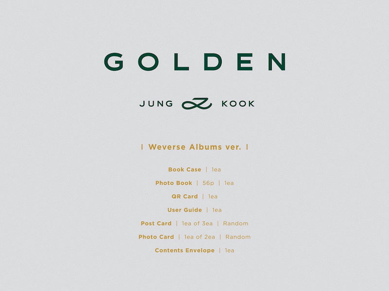 Jung Kook Golden Weverse Albums Version J-Store.Online