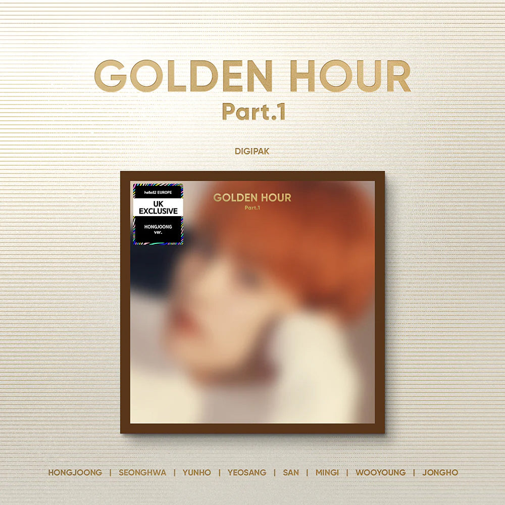 (hello82 UK exclusive) ATEEZ - GOLDEN HOUR: PART.1 (10TH MINI ALBUM) - DIGIPACK VER J-store.online