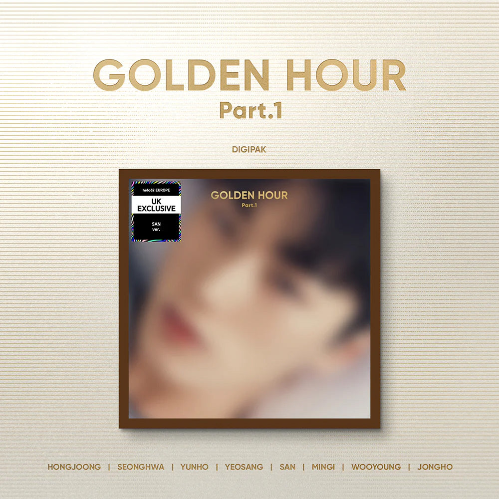 (hello82 UK exclusive) ATEEZ - GOLDEN HOUR: PART.1 (10TH MINI ALBUM) - DIGIPACK VER J-store.online