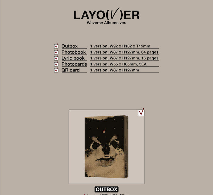 V (BTS) - Layover (Weverse Albums ver.) J-Store.Online