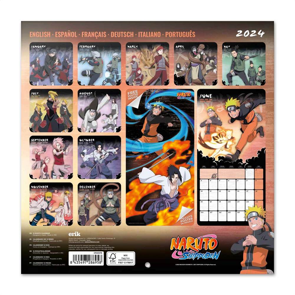 Anime Wandkalender 2024 (Diverse)