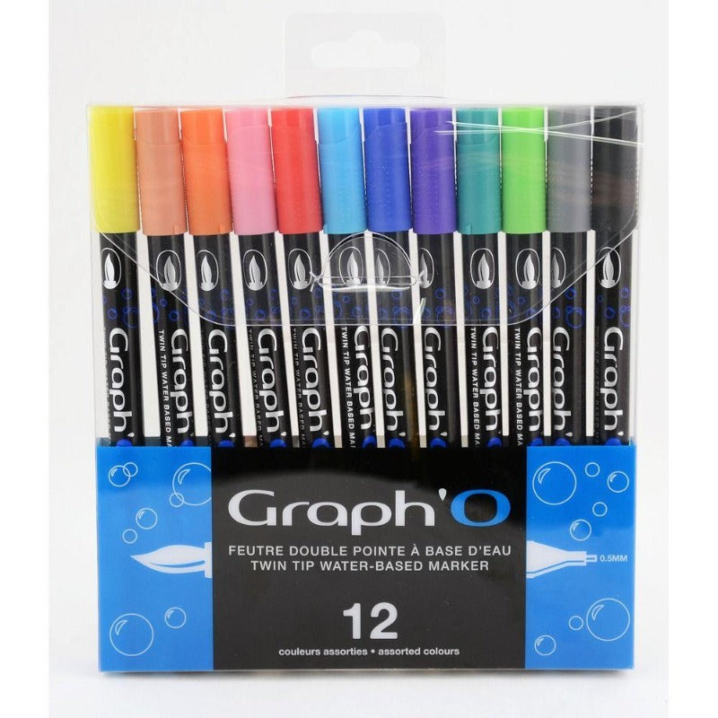 Graph'o Twin Tip - Wasservermalbare Marker - 12er Set - J-Store Online