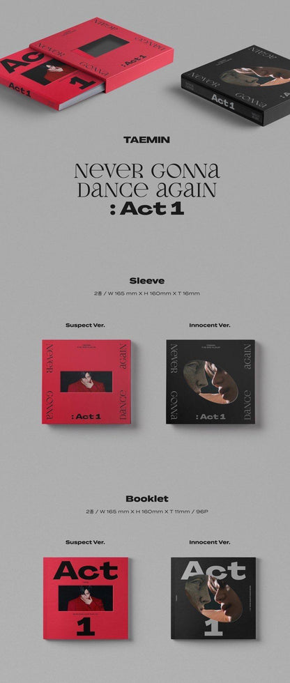 Taemin - Never Gonna Dance Again (Act 1) - J-Store Online