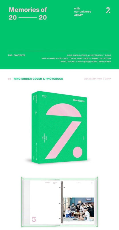BTS - Memories of 2020 - 7 DVDs - neue Auflage - J-Store Online