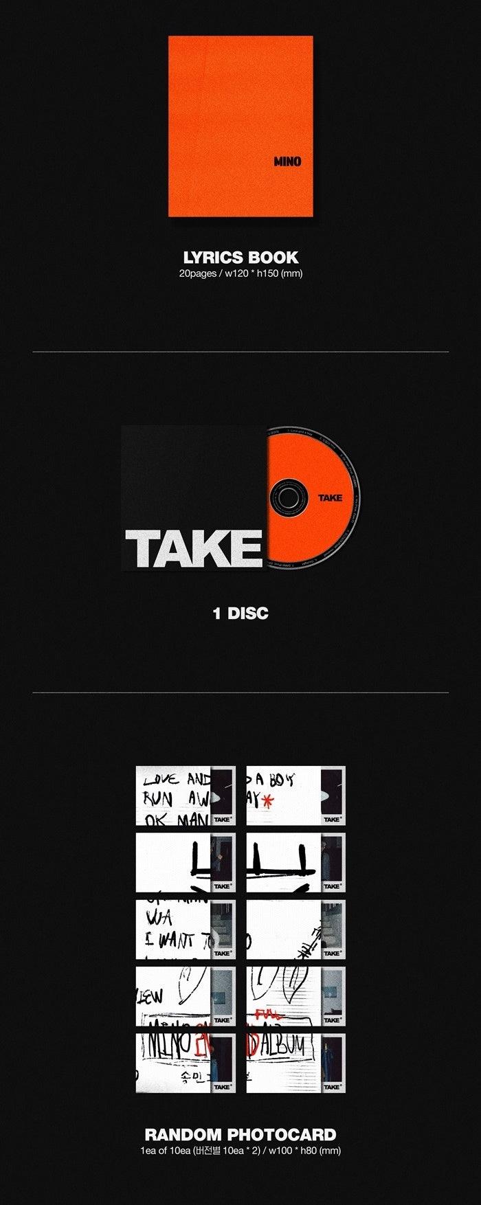 MINO - Take: 2nd Solo Album - J-Store Online