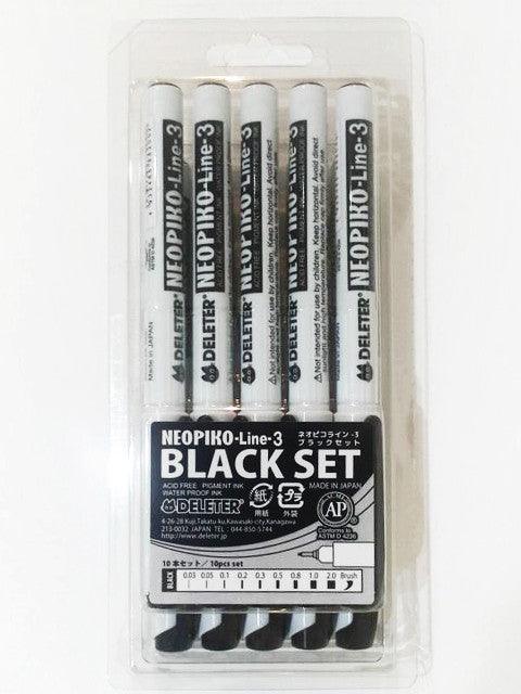 Deleter - Neopiko Liner 10er Black Set - J-Store Online
