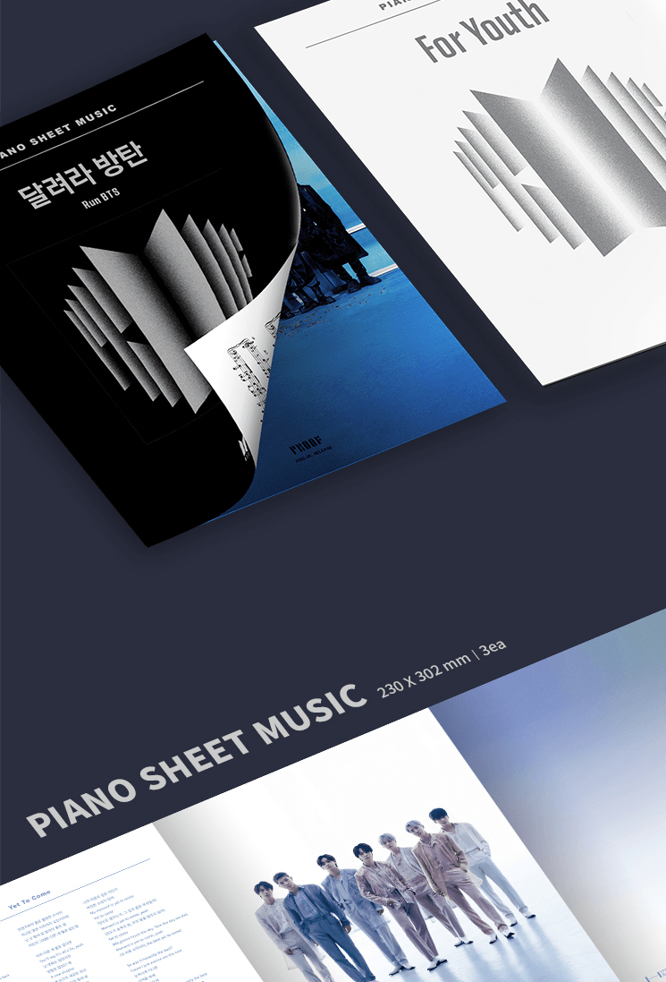 BTS - PIANO SHEET MUSIC PROOF - J-Store Online