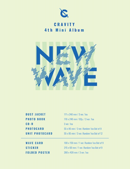 CRAVITY - NEW WAVE (4TH MINI ALBUM) - J-Store Online
