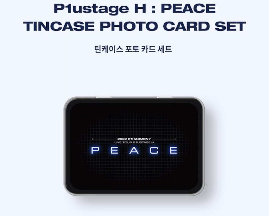 P1Harmony - [P1ustage H : PEACE] OFFICIAL TINCASE PHOTO CARD SET (14 Cards) - J-Store Online