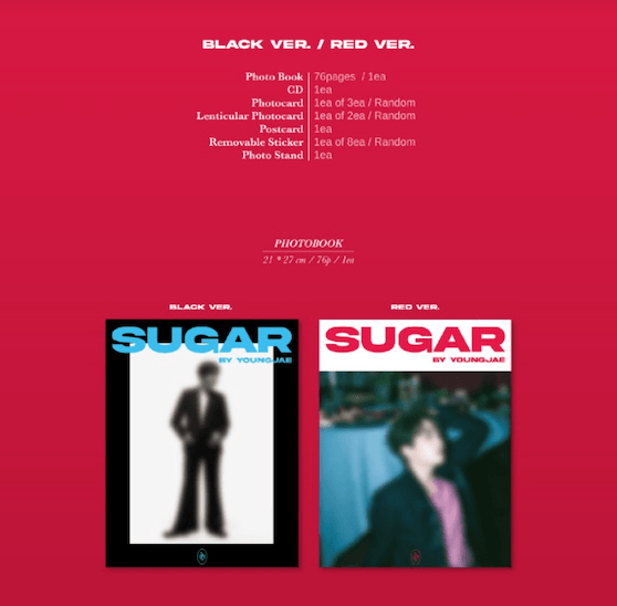 YOUNGJAE - SUGAR (2ND MINI ALBUM) - J-Store Online