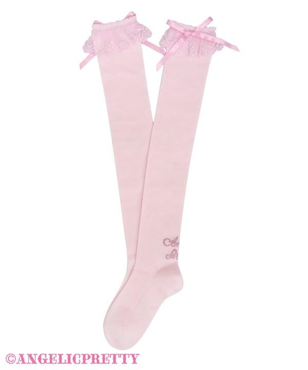 ANGELIC PRETTY - Princess Logo Over the knee Socks - J-Store Online