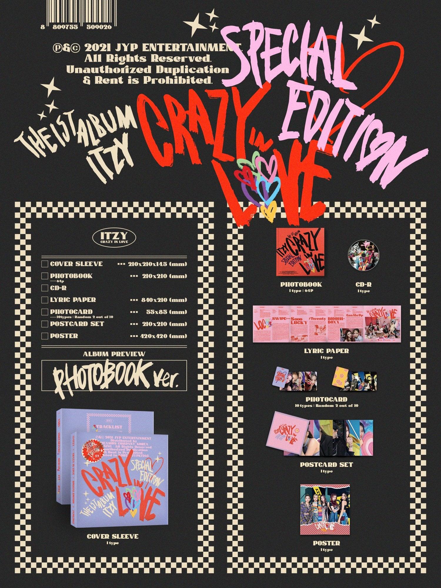ITZY - THE 1ST ALBUM CRAZY IN LOVE SPECIAL EDITION (Photobook Ver.) - J-Store Online