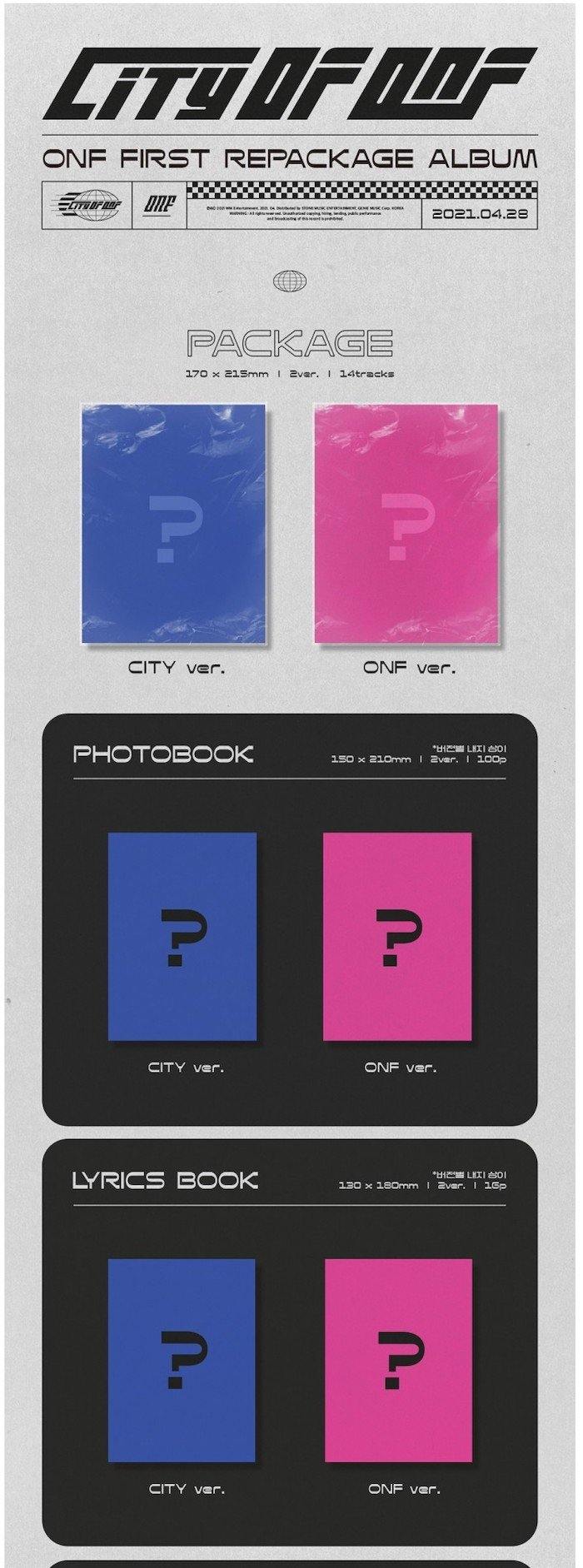 ONF - City Of ONF (Repackage) - J-Store Online