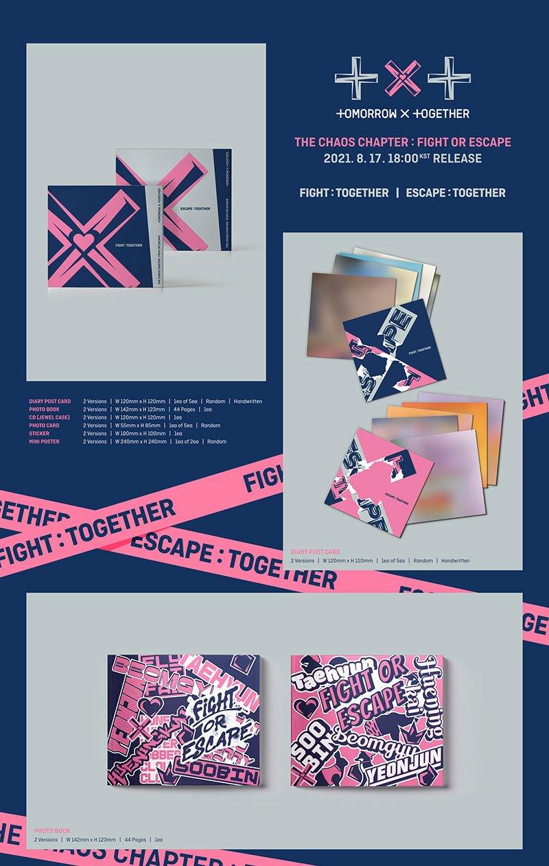 TOMORROW X TOGETHER (TXT) - CHAOS CHAPTER : FIGHT OR ESCAPE (Jewel Case) - J-Store Online